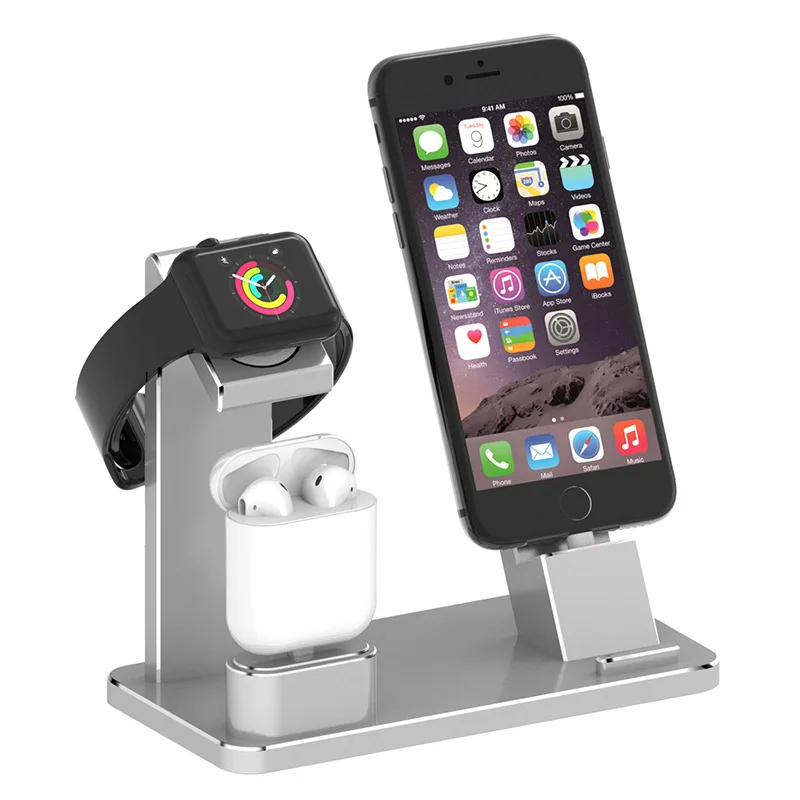 Зарядная док станция Mindzo подставка держатель для AirPods IPad Air Mini Apple Watch 38 мм 42 iPhone X XR