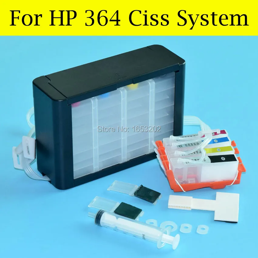 For HP 364 4 Color Ciss System 5