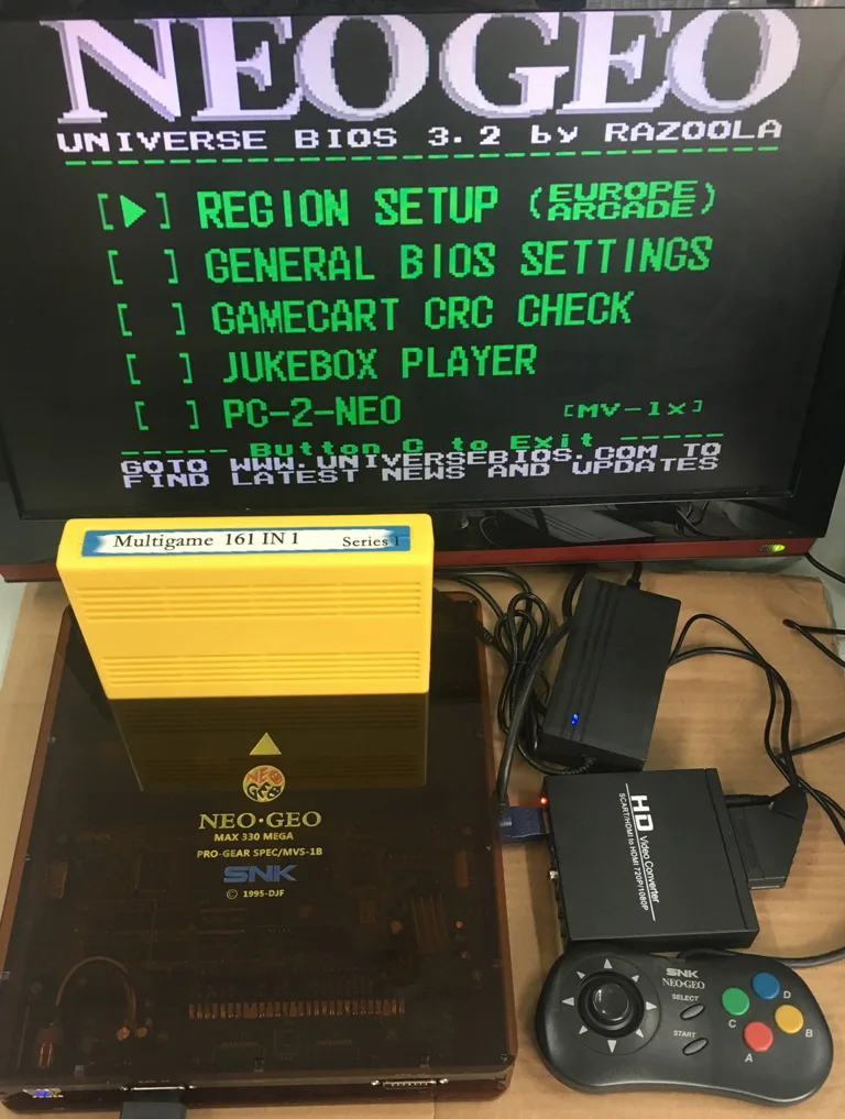 161 в 1 MVS MV-1B консоль с HDMI конвертером