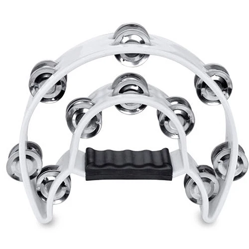 Wholesale 3PCS Double Row Jingles Half Moon Musical Tambourine