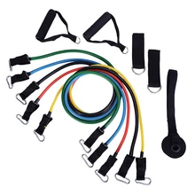 Горячая 11 шт пояса для йоги тяга набор веревок многофункциональная ручка упругое напряжение шнур руки прочность спортивные фитнес ремни