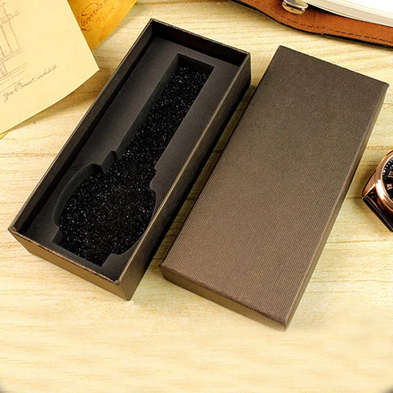 Подарочная коробка для часов упаковка длинный дизайн Прочный Модный чехол для хранения для свадебной вечеринки FDC99 - Цвет: Коричневый