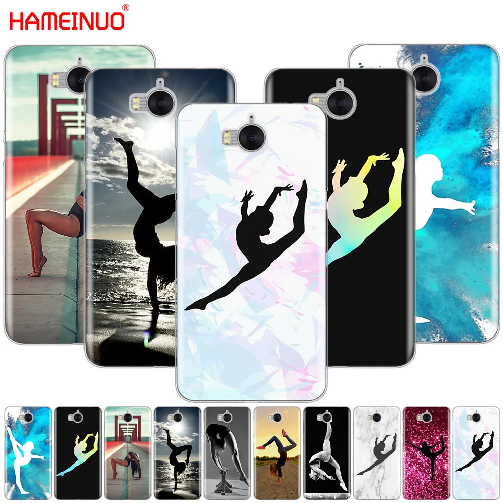 

HAMEINUO gymnastics silhouette cell phone Cover Case for huawei honor 3C 4X 4C 5C 5X 6 7 Y3 Y6 Y5 2 II Y560 2017