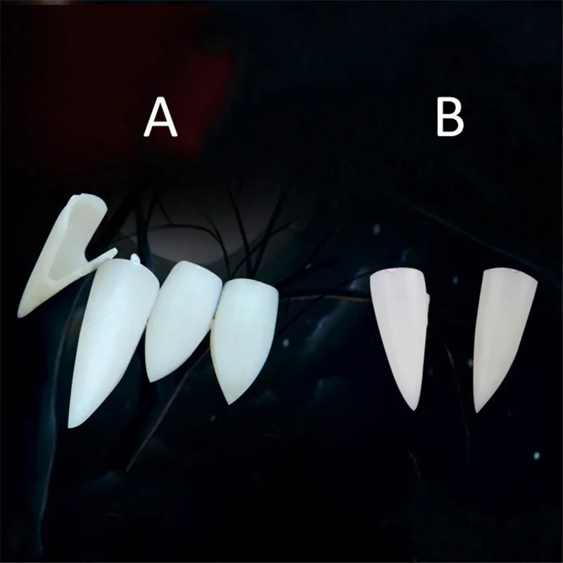 Креативный Хэллоуин вампир Ложные зубы с пигментом крови для Косплей Костюм Хэллоуин Вечерние Маски необычный декор из воздушных шаров