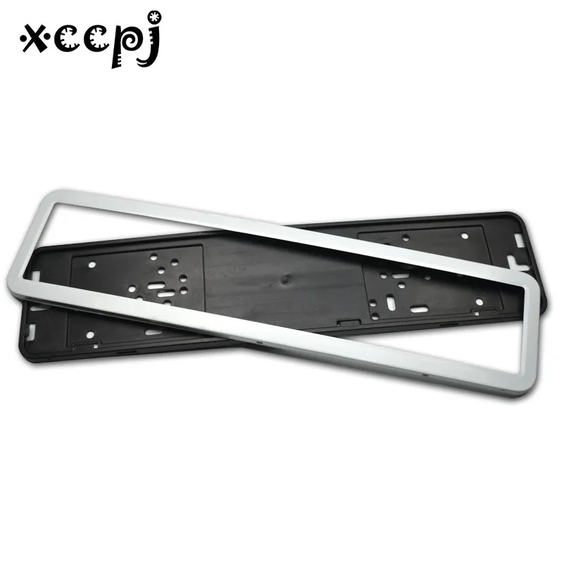 2 x Stainless Steel European Universla Car License Plate Frame Number
