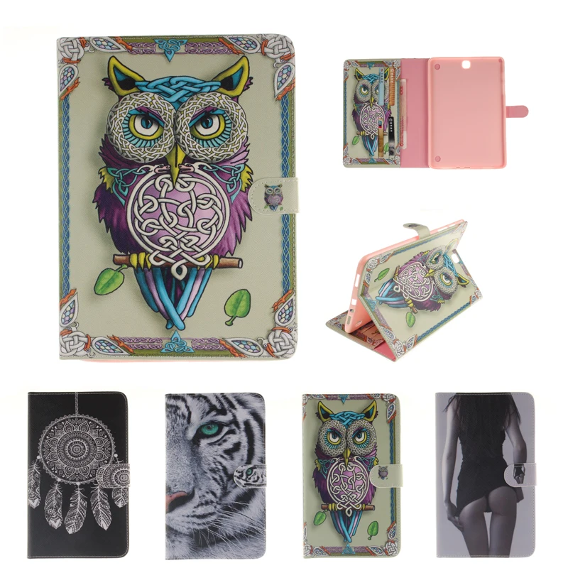 

Fashion Painted Flip Case for coque Samsung Galaxy Tab A 9.7 Case Cover for Samsung Galaxy Tab A T550 T551 T555 Case Cover