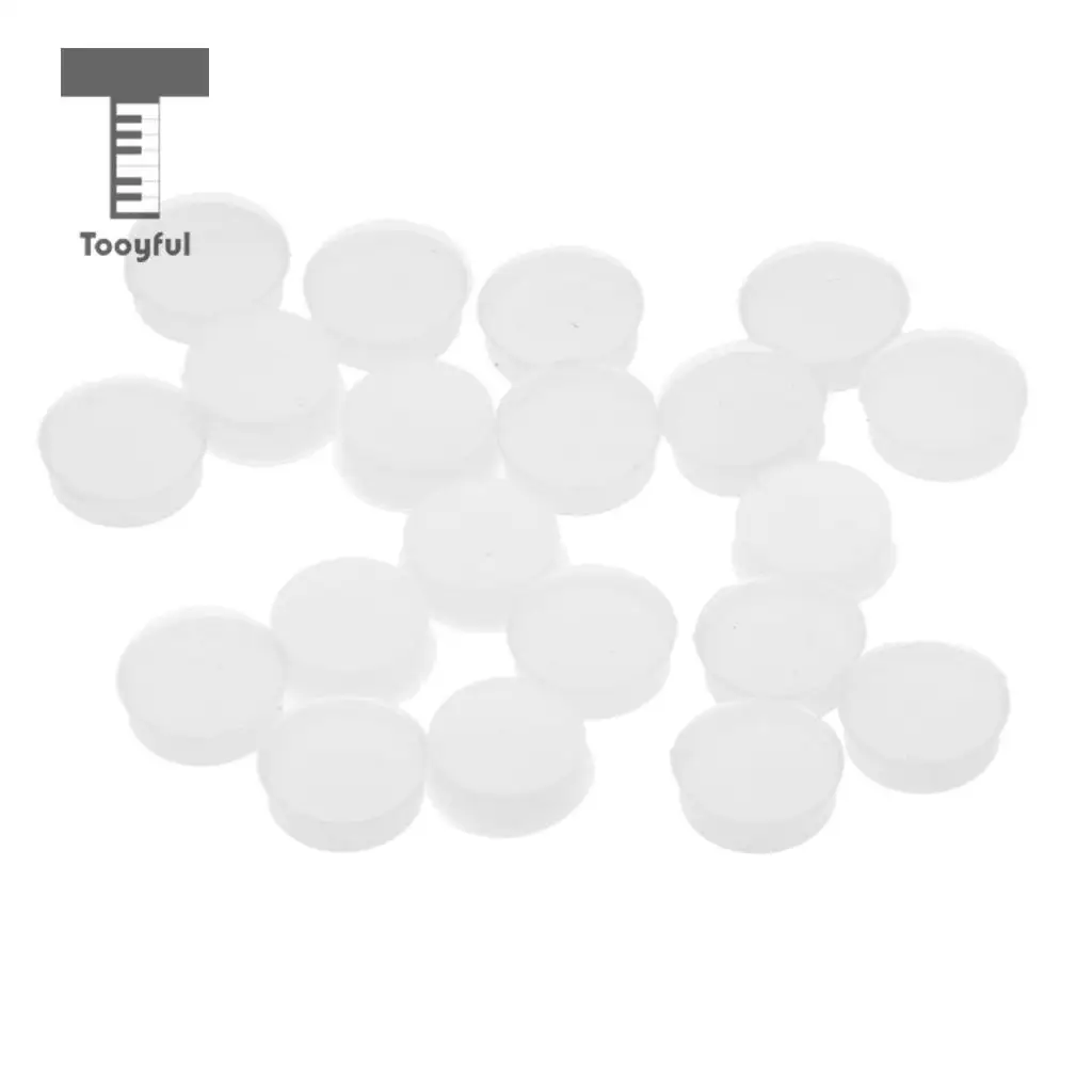 Tooyful Exquisite 20Pcs Silicone Flute Open Hole Plugs Woodwind Instrument Accessory for Flute Player