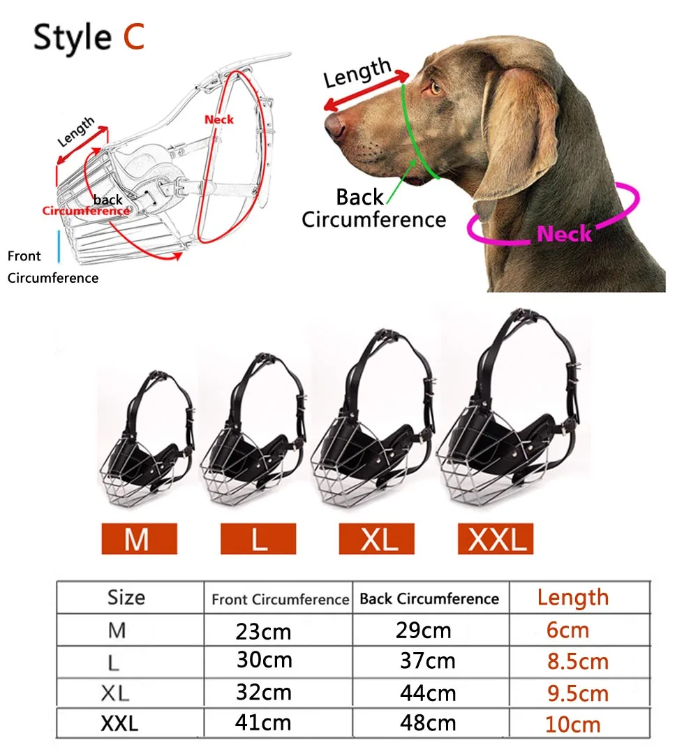 Регулируемый намордник для собак, кожа, ПЭТ, рот, корзина, маска, не кора, анти-кусание, клетка, гибкие ремни, анти-подложка, маленькие, большие собаки, мордочки