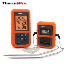 ThermoPro TP-20 Беспроводной Цифровой БАРБЕКЮ, духовка Термометр Для Домашнего Использования Большой Экран Таймер с Зонд Из Нержавеющей Стали