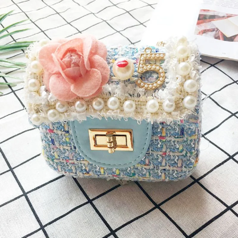 

Cotton wool floral beading women's coin purse kids organizer wallet small phone pouch money bag carteira feminina for baby girls