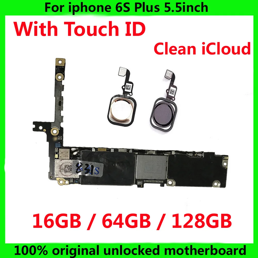 Материнская плата для iphone 6S plus с/без Touch ID 16 ГБ 64 128 | Мобильные телефоны и