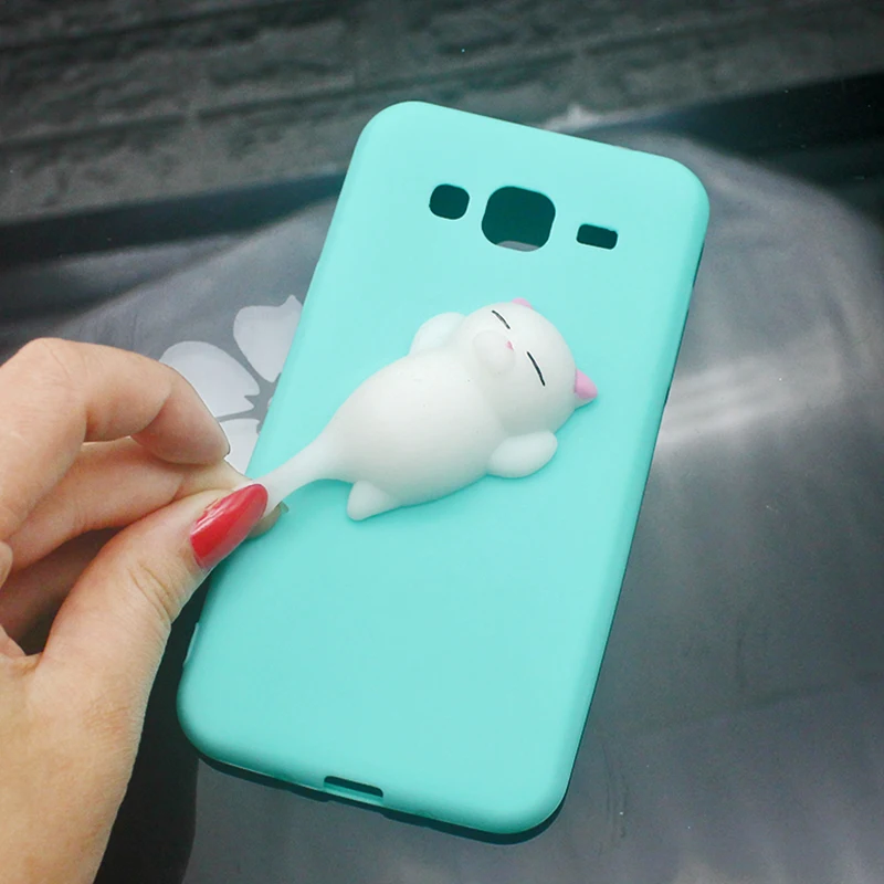 For Samsung Galaxy J3 2016 Squishy 3d Cat Case For Galaxy J3 2015 Ultra-thin Silicon TPU Soft Candy Color Back Cover phone case (11)