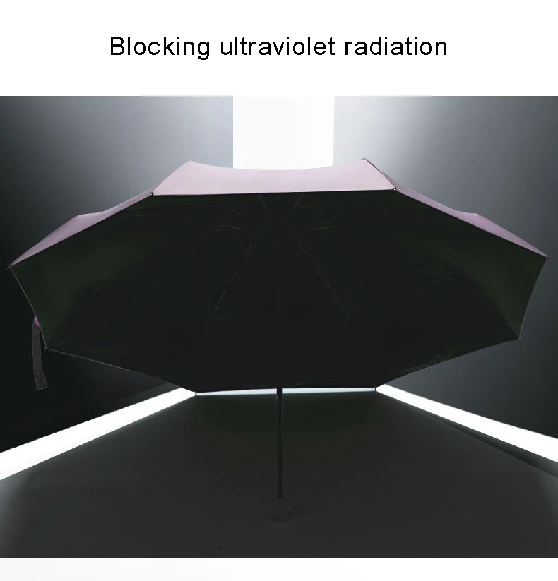 Солнце Защитная капсула 50% от зонтика винил складной леди солнцезащитный зонт зонтик мини-зонтик