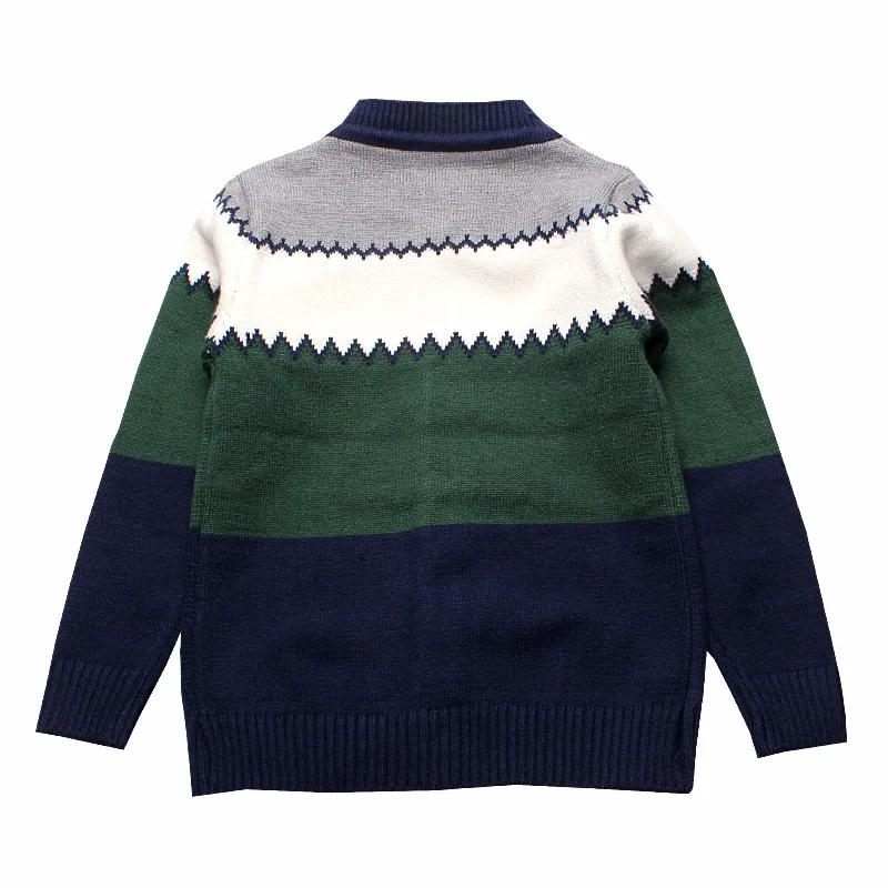 2016 Boys Sweaters Striped Cotton Top Knit Infant Outfit With Button Boy Tee Winter Warm Outerwear Cute Kids Clothes Cardigans (4)