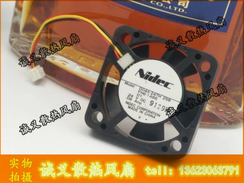 

Free Shipping Nidec D04X-24TH DC24V 0.08A Server Cooling Fan 127E81490 Server Square Fan 2-wire 40x40x10mm