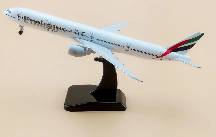 Air Emirates Airlines 20cm BOEING 777 300ER Aircraft Plane Diecast Model