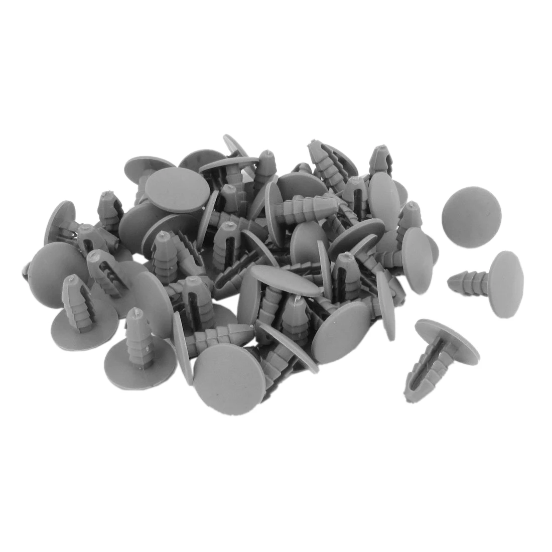 

50PCS 8mm Hole Gray Plastic Rivet Door Push in CLip for Car