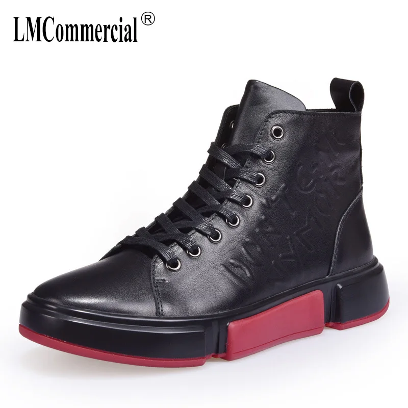

Autumn winter Martin boots men genuine leather cowhide men's short boots British army boots fashion high top shoes men boots