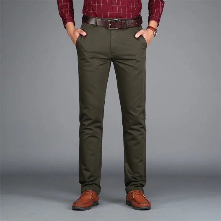 Брендовые мужские брюки карго AFS JEEP, армейские брюки в Военном Стиле, мужские прямые хлопковые повседневные и деловые брюки, комбинезоны, мужские брюки - Цвет: Армейский зеленый
