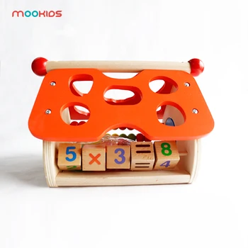 

Fruit Shape Blocks Bead Abacus House of Wisdom Shape Matching Intelligence Box Educational Toys for Kids