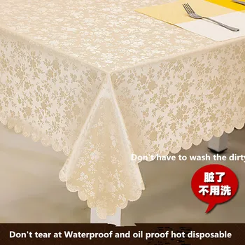 

European table protection against hot water oil hotel disposable rectangular table cloth round table cloth
