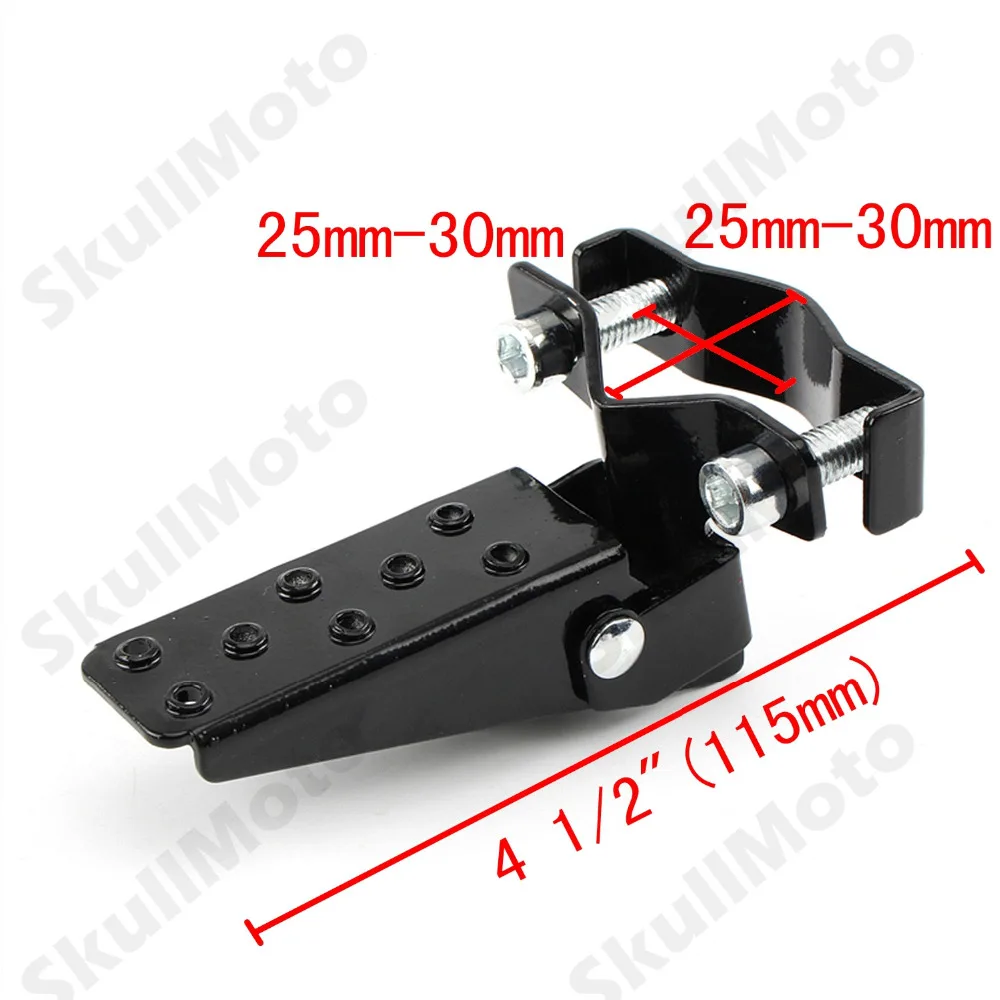 Аксессуары для мотоциклов подножки педали черная рама Складная подставка для ног для Harley Боббер, чоппер, Крузер на заказ 25 мм-30 мм мото