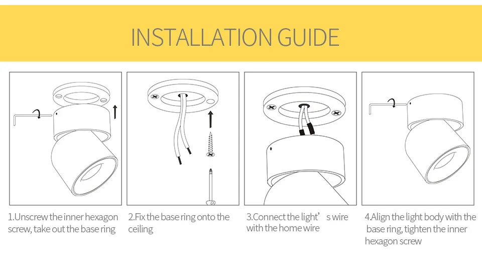 Light para Foyer Aisilan 90 Graus Nórdico Levou Superfície Montado Downlight Teto Ajustável Spot Interior Sala ac 90 260 v 17 90 graus nordic luz de ponto para