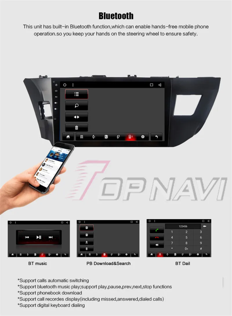 2din android For Toyota Levin 2014