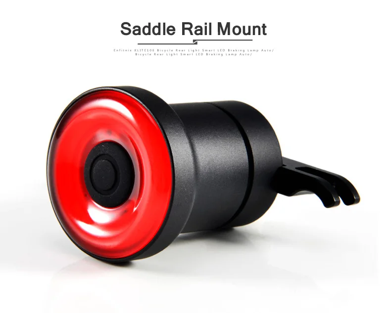 Discount Enfitnix Cycling Bike Smart Tail Light XLite100 Bicycle Brake Sensing LED Flashlight USB Charge IPX6 Auto Start/Stop Rear Light 9