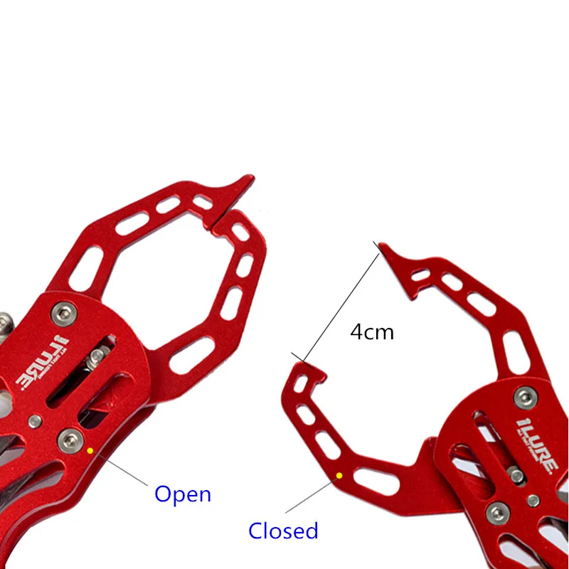 Ilure портативные рыболовные плоскогубцы из алюминиевого сплава с полым зажимом, рыболовный зажим для губ, держатель, захват для рыбы, снасти, инструмент для морской ловли карпа