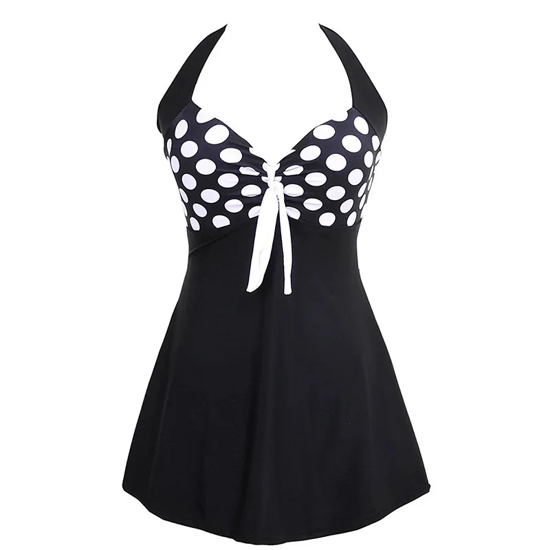 White Black Polka
