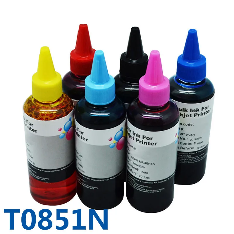 600ml T0851N/T0851 Bulk Ink Dye base Refill Ink For Inkjet Printer For