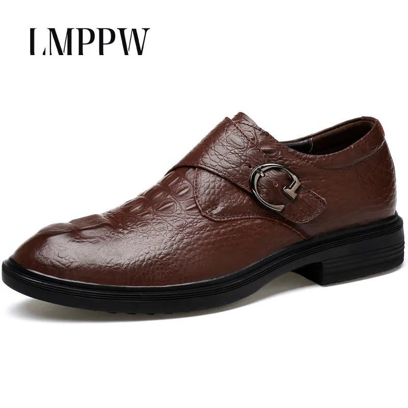 

Luxury Brand Genuine Leather Men's Shoes Pointed Lace-up Business Dress Shoes British Style Breathable Oxford Shoes Men Flats 2A