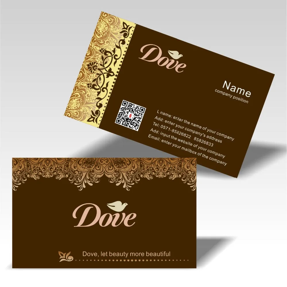 horizontal business cards