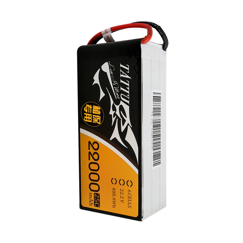 TATTU 22000mAh 22,2 V 6S LiPO аккумулятор 25C для большой нагрузки Multirotor FPV Дрон гексакоптер октокоптер