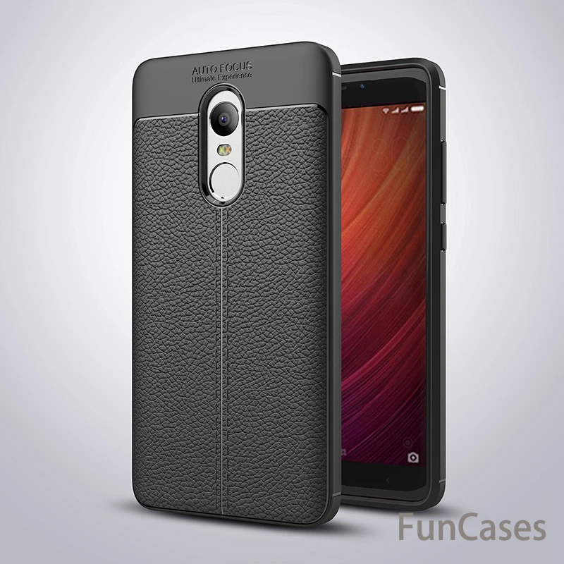Luxury Shockproof Soft TPU Phone Case For Xiaomi Redmi 4X Pro 4A Mi6 Leather Cover Note 4 | Мобильные телефоны и