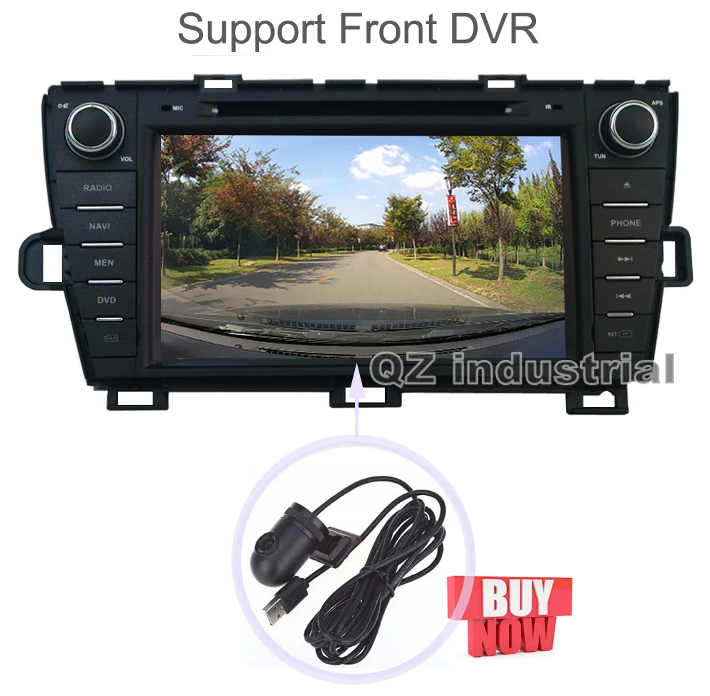 Discount QZ industrial HD 8inch Android 8.1 for Toyota Prius 2008-2014 Car DVD Player with Radio Navigation BT SWC GPS 3G 4G RDS WIFI Map 11