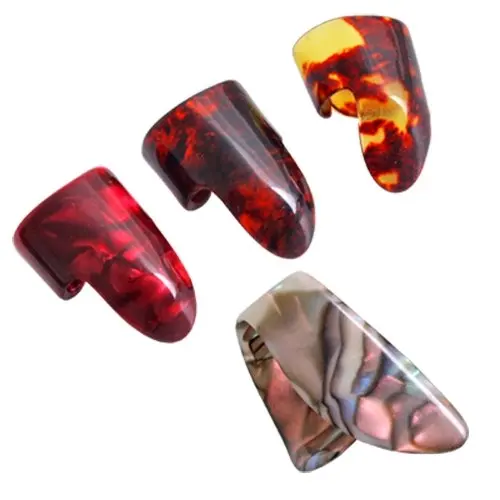 

SYDS 3 Finger Picks + 1 Thumb Pick Plectrums Guitar Plastic