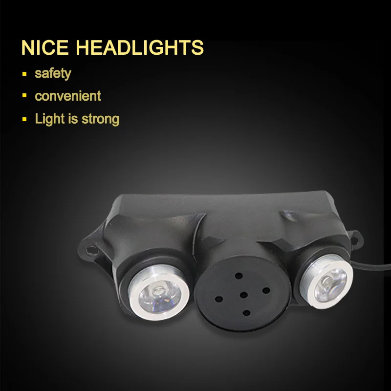

Jueshuai 3200W 60V Strong Light Headlight More Bright Long Life Scooter Headlamp Safety Convenient Clear Lines Fittable Scooter