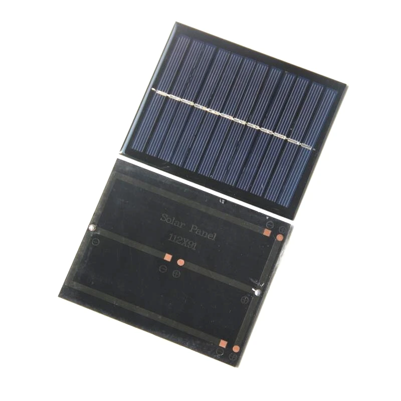 BUHESHUI Mini 1,5 Вт 6 в солнечная ячейка поликристаллическая солнечная панель солнечный модуль DIY Солнечное зарядное устройство 112*91 мм 5 шт./партия