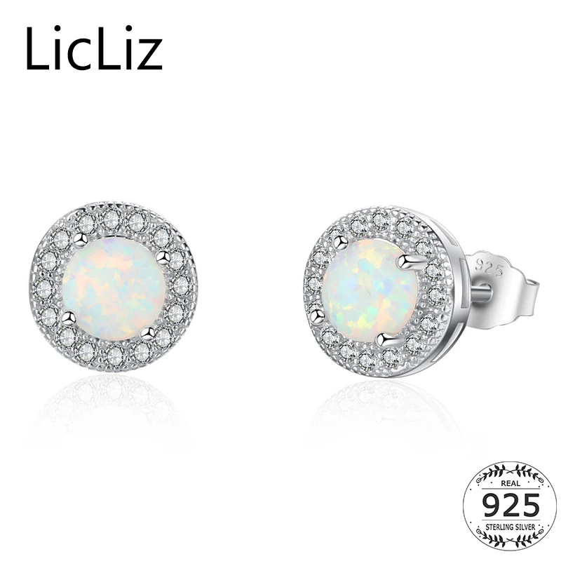 Женские серьги гвоздики с опалом 5 мм|stud earrings|post earringspost ear |
