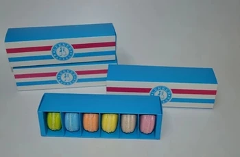 

20.8*5.6*5.4cm Macaron boxes cake boxbrief elegent macaron moon cake biscuit box 50pcs.Lot