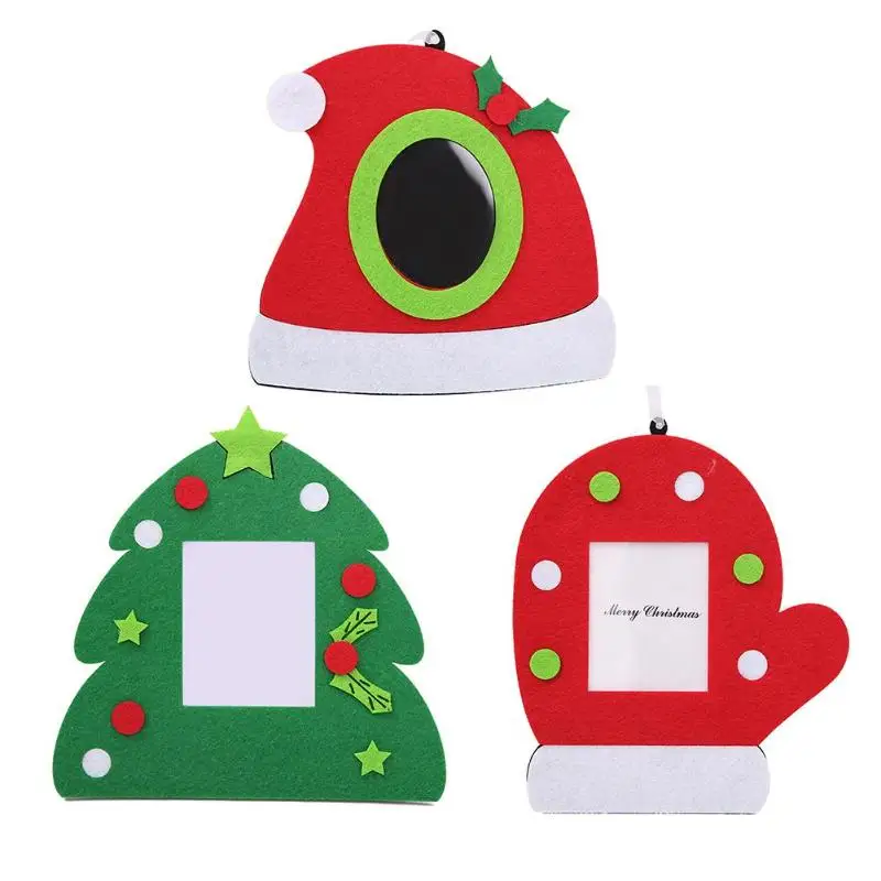 

Christmas Non-woven Photo Frame Picture Holder Frame Xmas Tree Ornaments