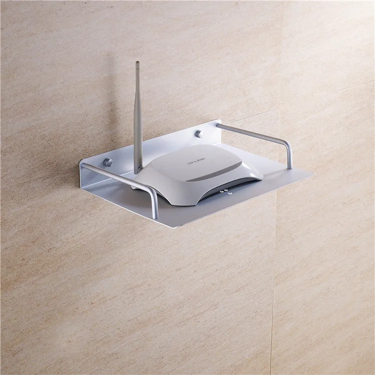 Cheap Wireless Wifi Router support Wall Mounting Metal Shelf Support Bracket Supplier, 31 cm