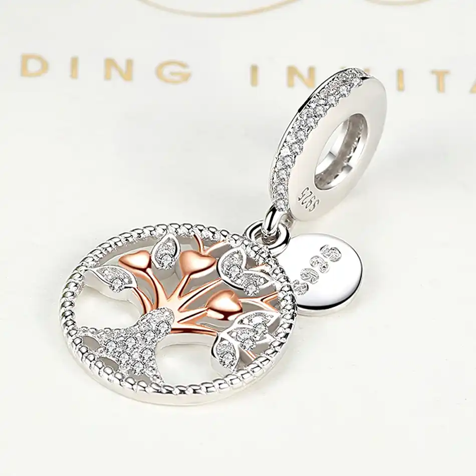 pandora charm family tree gold pandora charm family tree gold