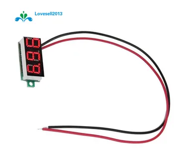 

Free Shipping 0.36 Inch Mini LED Digital Voltmeter Red Panel Voltage Meter DC 4.7~32V 3-Digit Display Adjustment Voltmeter