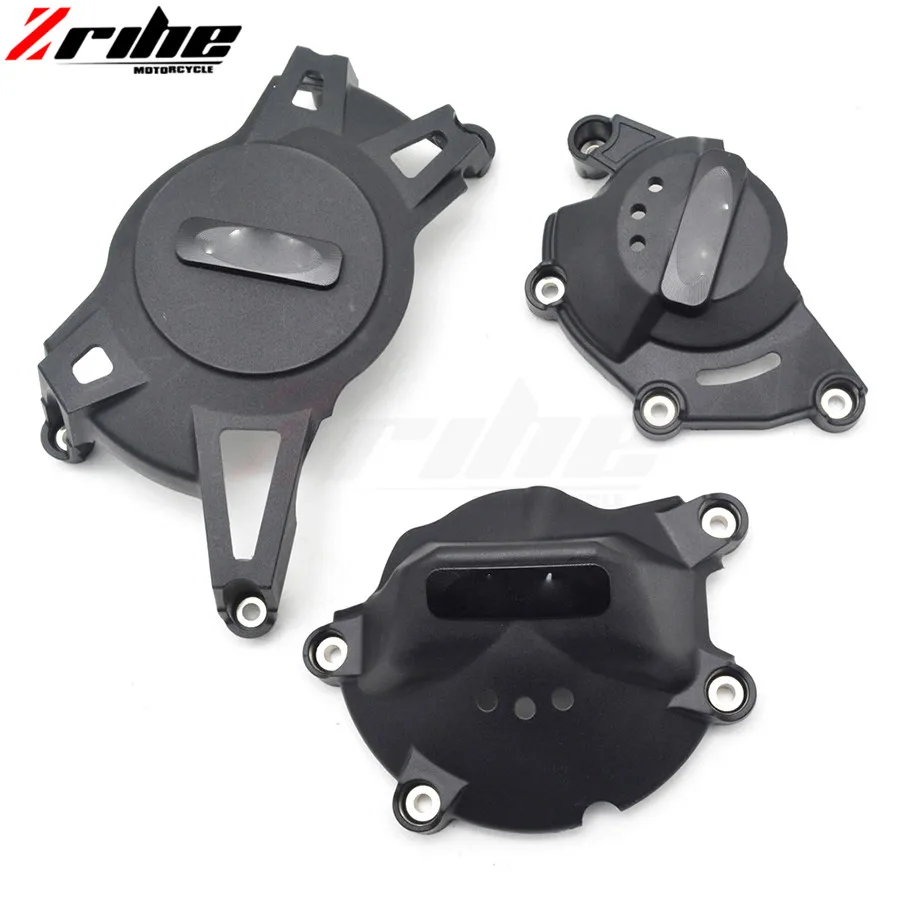 

FOR 1SET 2017 New CNC Aluminum&ABS Motorcycle Engine Protective Cover Accessories For Kawasaki Ninja 500R EX500 650R EX650 ER-6F