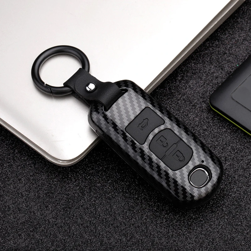 Защита от царапин для Mazda 3 5 6 CX5 CX3 CX7 CX9 MX5 8*4*2 см крышка Сменные аксессуары Модные ABS углеродное волокно