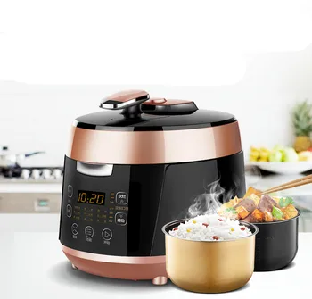 

Electric Pressure Cookers Electric pressure cooker with a double bladder of 5L high pressure rice cooker 3-4 people.NEW