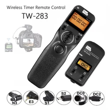 Pixel TW 283 Wireless Timer Remote Control Shutter Release (DC0 DC2 N3 E3 S1 S2) Cable For Canon Nikon Sony Camera TW283 VS RC 6
